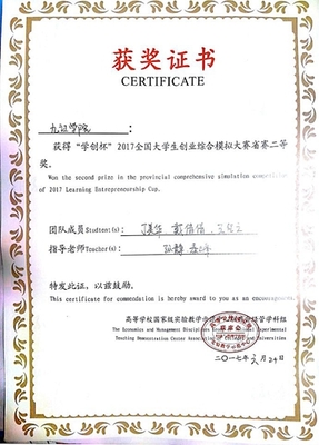經(jīng)管學(xué)院學(xué)子在2017“學(xué)創(chuàng)杯”全國大學(xué)生創(chuàng)業(yè)綜合模擬大賽江西省賽中喜獲佳績